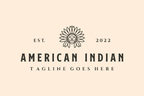 Download American Indian Line Art Logo Vector - Indian line art Collection