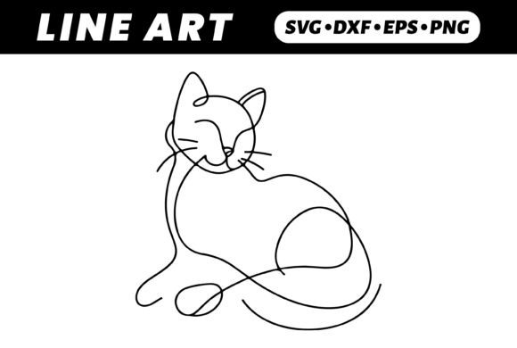 Download One-Line Cat Drawing: Simple Line Art - Premium Resources