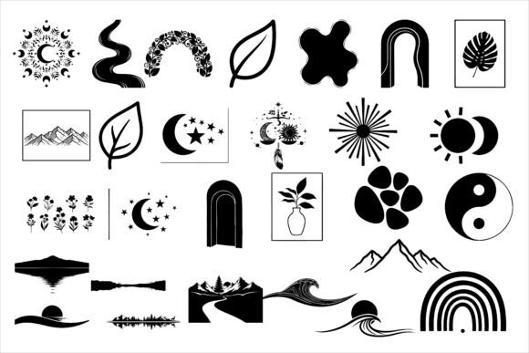 Download Aesthetic Printable Wall Silhouettes - Print Collection